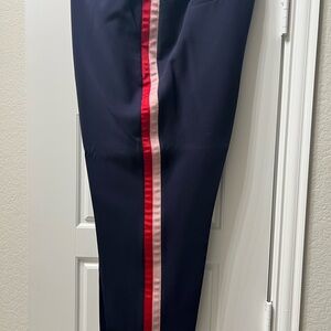 Women’s Navy Pants with Red Stripe